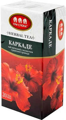 Чай каркаде Золотой Слон черный Каркаде (4820186121476) 20 шт. 1,3 г 