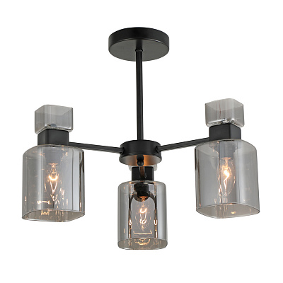 Люстра потолочная ARDERO Olivia 3x15 Вт E27 черный BL1130-1