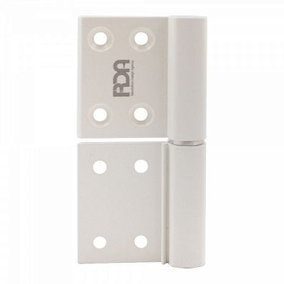 Петля RDA 61890 AL врезная 100x32x2,5 мм белый матовый универсальная 2 шт.