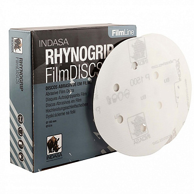 Круг шліфувальний INDASA самозачіпний на 6 отворів 150 мм 35780