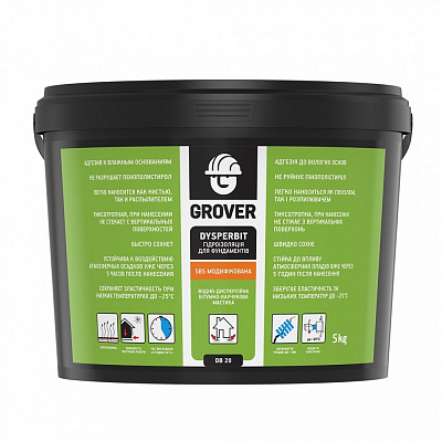Мастика бітумно-каучукова Grover Dysperbit 5 кг