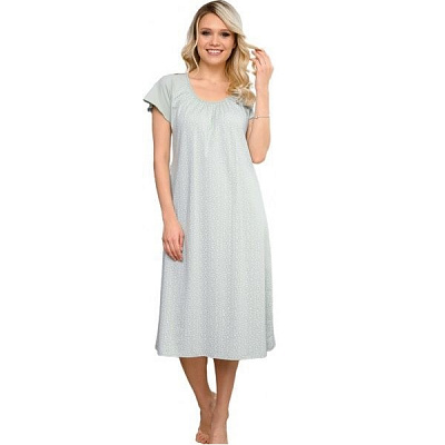 Ночная рубашка Roksana Kamelia 897/16131 р. 4XL ментолово-белый 