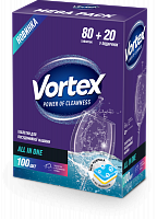 Таблетки для ПММ Vortеx Oxigen power All in 1 100 шт.