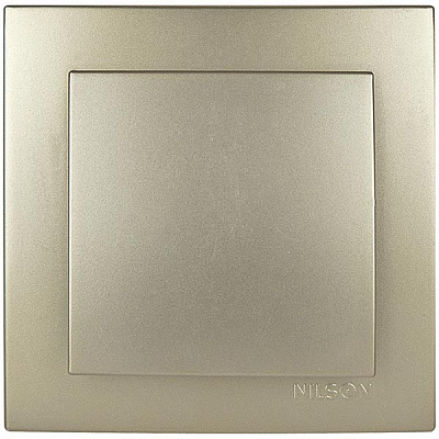 Выключатель одинарный Nilson Touran 24151001 золото