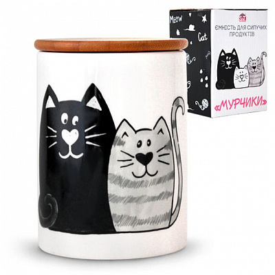 Банка для сыпучих 850 мл Мурчики 6028-19 S&T