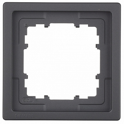 Рамка одноместная Siemens Style антрацит коссо 5TG13210AC