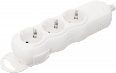 Колодка Expert Power с заземлением 3 гн. белый BNG-SS3NSGR-WH 