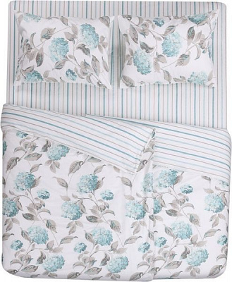 Комплект постельного белья Beauty Blue семейный синий La Nuit 