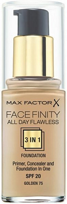 Тональна основа Max Factor FACEFINITY № 75 легка засмага 30 мл