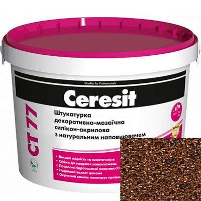 Декоративная штукатурка мозаичная Ceresit CT 77 PERU 4 14 кг 10 л