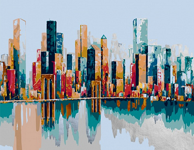 Картина за номерами Golden City 35x45 см Rosa Start