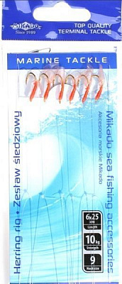 Оснастка Mikado Sabiki LS-A032-7 крючки №7 6x25cм самодур