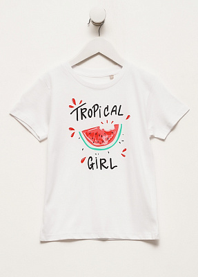 Футболка для дівчаток Sol's Milo Kids Watermelon р.146–152 білий 02078102/1712A