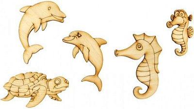 Заготовка для декорирования Ьорские обитатели 5 шт Rosa Talent 