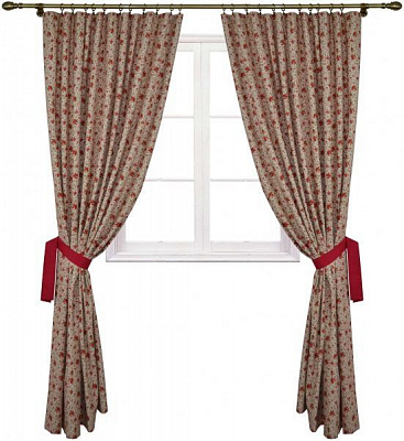 Комплект штор РОУЗ Цветы маленькие La Nuit