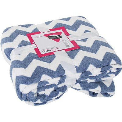 Плед микрофибра Underprice Зигзаг сапфир 160x200 см