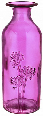 Ваза стеклянная San Miguel Jardin 19 см маджента 