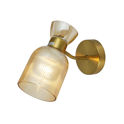 Бра Miorro Viola 250х110х210 мм металл/стекло 40 Вт E14 медь 51-311-126