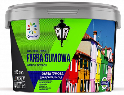 Фарба гумова COLORINA База мат 1кг