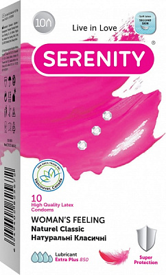 Презервативы SERENITY Классические 10 шт.