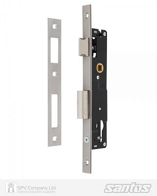 Дверний замок вхідний SANTOS DIN 726 UNIV BS 85мм SS FOREND SP