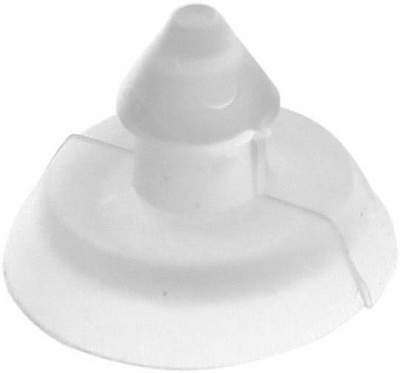 Набор креплений для стеклянной полки белый