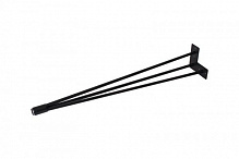 Мебельная ножка DC прутовяа конусная d = 12 мм Н = 710 мм черная 