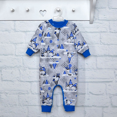 Ромпер-реглан унисекс Blanka Гном р.68 серый 12753 