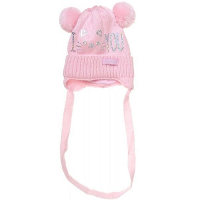 Шапочка дитяча для дівчинки Luna Kids р.36 світло-рожевий 2111