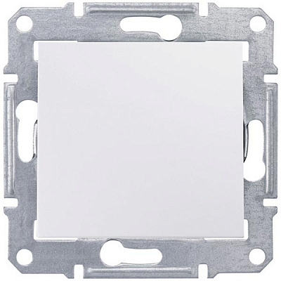 Вимикач перехресний одноклавішний Schneider Electric Sedna без підсвітки 10 А 250В IP20 білий