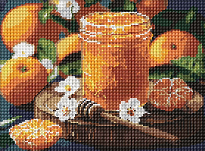Алмазная мозаика Мандариновое варенье 30х40 см Ideyka