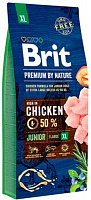 Корм Brit Premium Джуниор XL для щенков гигантских пород, с курицей, 3 кг,