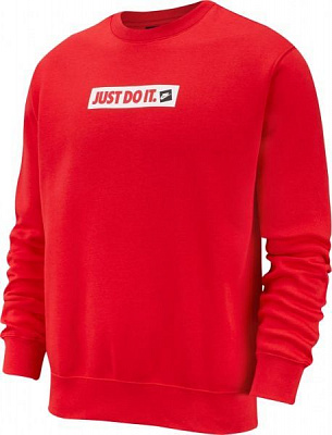 Джемпер Nike M NSW JDI CRW FLC BSTR BV5089-657 р. XL красный