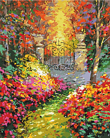 Картина за номерами Осінній садок BS9972 40x50 см Brushme 