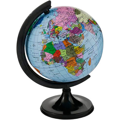 Глобус політичний 110 мм Тетрада