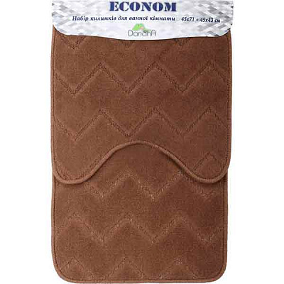 Набір килимків Dariana Econom JD 672 шоколад