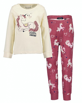 Пижама для девочек Blue Seven р.98 белый 777523 X5019 