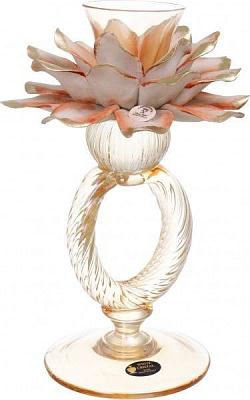 Свічник Pigna Noce 19х19х25 CD2270/NC White cristal