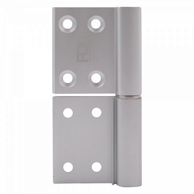 Петля RDA 61891 AL врезная 100x32x2,5 мм матовый хром универсальная 2 шт.