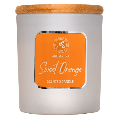 Свеча ароматическая Ароматика Сладкий апельсин 200 г 