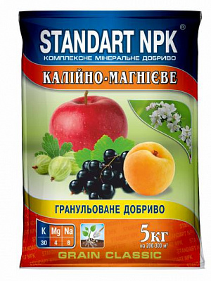 Удобрение гранулированное Standart NPK калиево-магниевое 5 кг