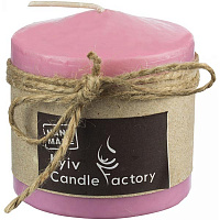 Свічка Candle Factory EcoLife рожева пастельна 70 мм