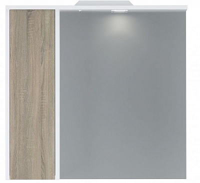 Дзеркало з шафкою AM.PM M91MPL0751WF38 GEM S ліва, 75 см, білий/дерево