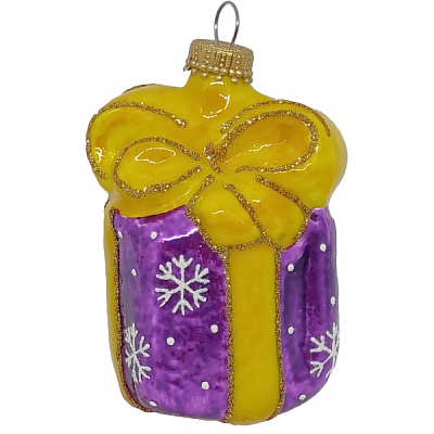 Игрушка на елку Подарок разноцветный