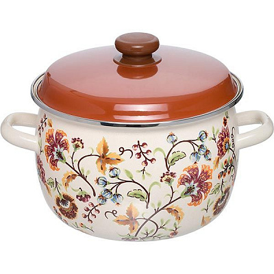 Кастрюля Epos Майолика с крышкой 5 л