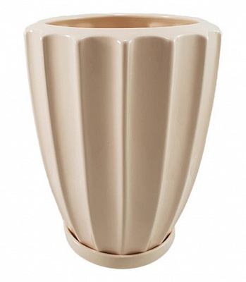 Горшок керамический Резон Косарик круглый 1,65 л персиковый (Р279пер) 