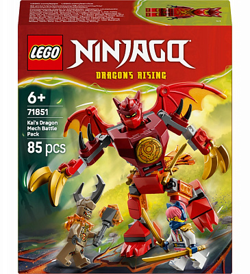 Конструктор LEGO NINJAGO Бойовий набір робота Дракона Кая 71851