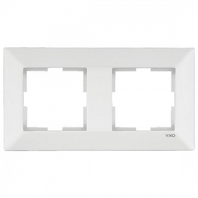 Рамка двухместная Viko Meridian горизонтальная белый 90979002-WH