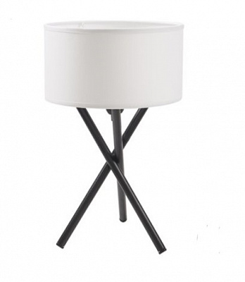 Настільна лампа Геотон Kobe-1B 1x40 Вт E27 біло-чорний 49562