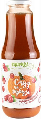 Сок Спориш Тыквенно-клюквенный с мякотью без сахара 1л 